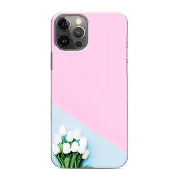 Чехол с рисунком «Белые тюльпаны» для iPhone 12 Pro