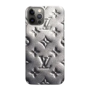 Текстурний Чохол Louis Vuitton для Айфон 12 Про (Бежевий ЛВ)