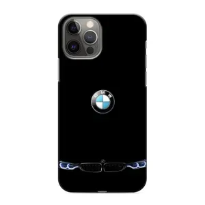 Силиконовый бампер с картинкой машины на iPhone 12 Pro (Черный BMW)
