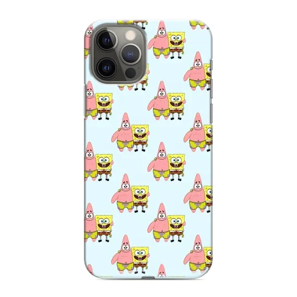 Чехол с рисунком «Боб и Патрик» для iPhone 12 Pro