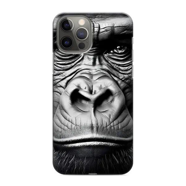 Чехол с рисунком «Черная обезьяна» для iPhone 12 Pro Чехол с рисунком «Черная обезьяна» для iPhone 12 Pro