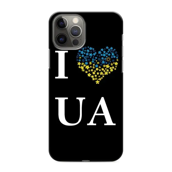 Чехол с рисунком «I Love UA» для iPhone 12 Pro Чехол с рисунком «I Love UA» для iPhone 12 Pro