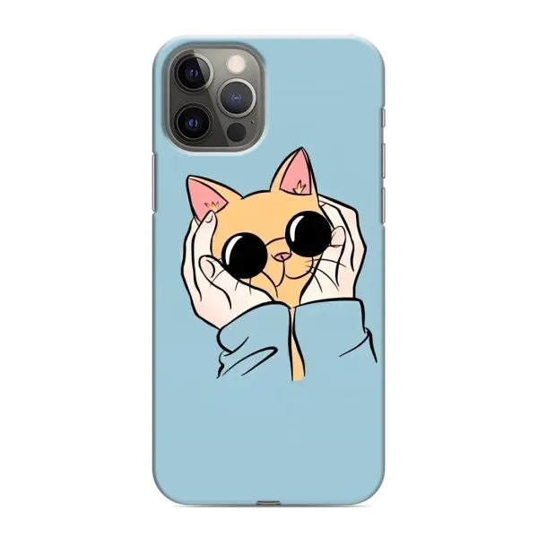 Чехол с рисунком «КОТИК в очках» для iPhone 12 Pro Чехол с рисунком «КОТИК в очках» для iPhone 12 Pro