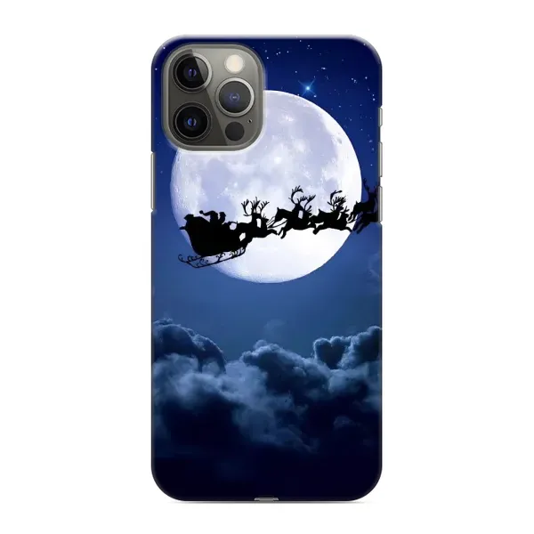 Чехол с рисунком «Санта - луна» для iPhone 12 Pro