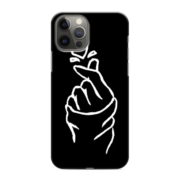 Чехол с рисунком «Сердце на черном» для iPhone 12 Pro Чехол с рисунком «Сердце на черном» для iPhone 12 Pro
