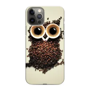 Чехлы с принтом СОВЫ для iPhone 12 Pro (Сова с зерен кофе)