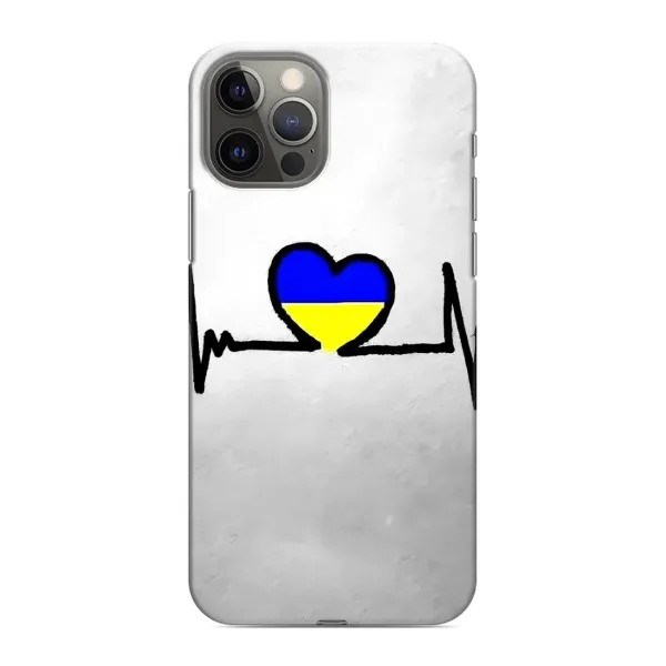 Чехол с рисунком «Украинская кардиограмма» для iPhone 12 Pro Чехол с рисунком «Украинская кардиограмма» для iPhone 12 Pro