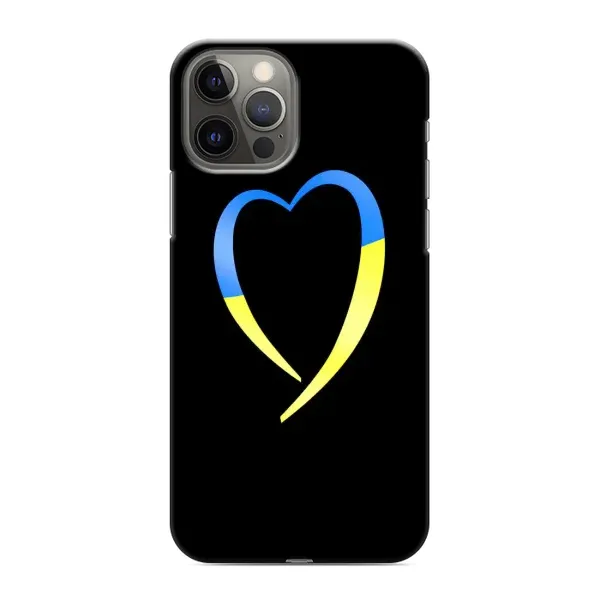 Чехол с рисунком «Украинское сердце» для iPhone 12 Pro Чехол с рисунком «Украинское сердце» для iPhone 12 Pro