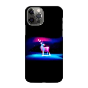 Силиконовый бампер с картинкой животных для iPhone 12 Pro (Яркий олень)