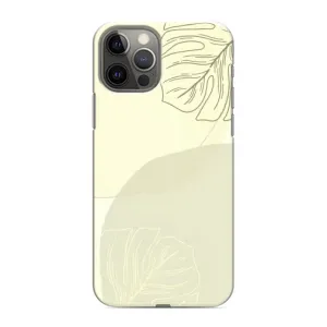 Чехол цветочный дизайн для iPhone 12 Pro (Зелёный фон)