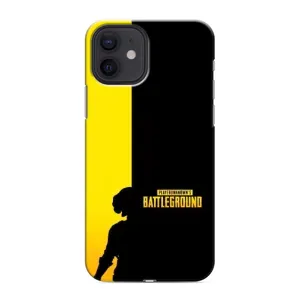 Чехол (TPU) с картинкой "Лого Пабг" на Айфон 12 (Battlegrounds)