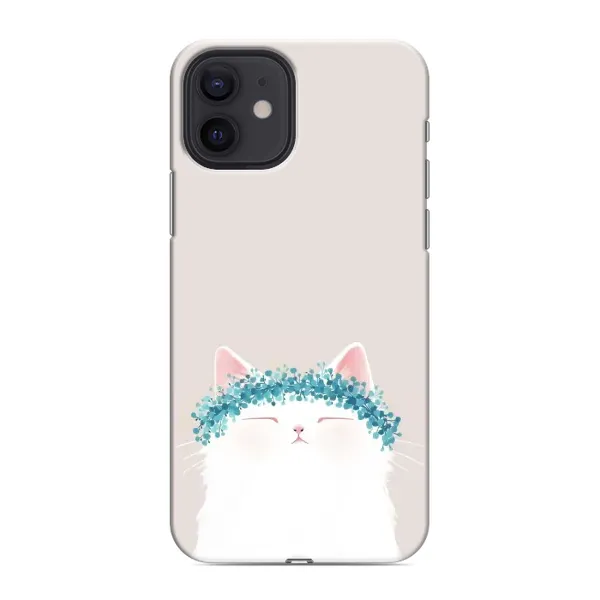 Чохол з малюнком «Білий котик» для iPhone 12 Чохол з малюнком «Білий котик» для iPhone 12
