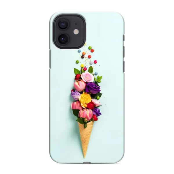 Чехол с рисунком «Цветок-мороженное» для iPhone 12 Чехол с рисунком «Цветок-мороженное» для iPhone 12