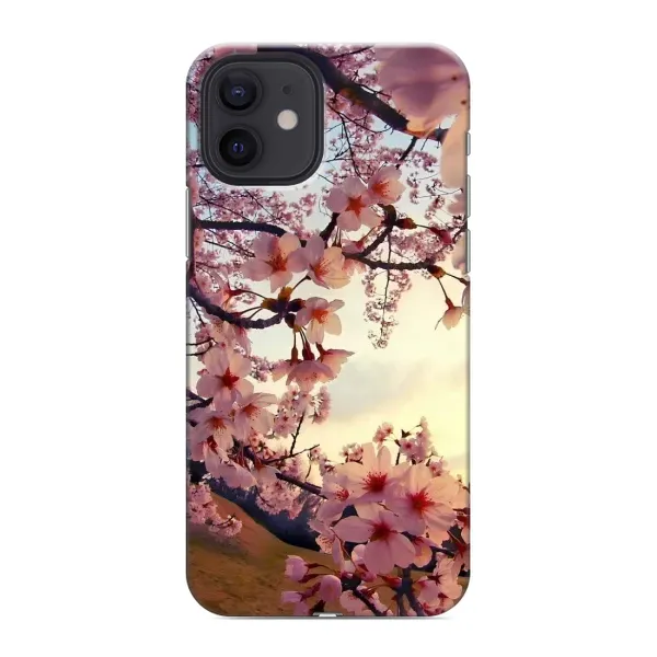 Чехол с рисунком «Цветущая сакура» для iPhone 12 Чехол с рисунком «Цветущая сакура» для iPhone 12
