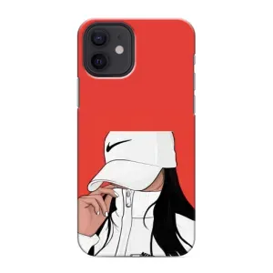 Силиконовый Чехол на iPhone 12 с картинкой Стильных Девушек (Девушка Nike)