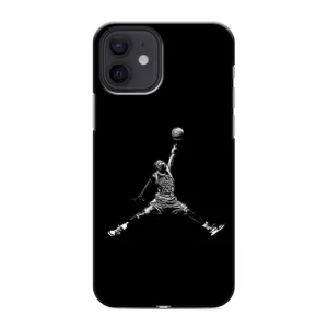 Силиконовый Чехол Nike Air Jordan на Айфон 12 (Джордан)