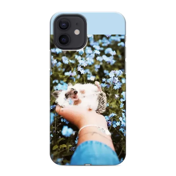 Чехол с рисунком «Ежик на руках» для iPhone 12 Чехол с рисунком «Ежик на руках» для iPhone 12
