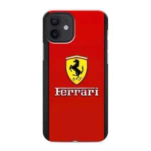 Силіконовий бампер з картинкою машини на iPhone 12 (Ferrari Logo)