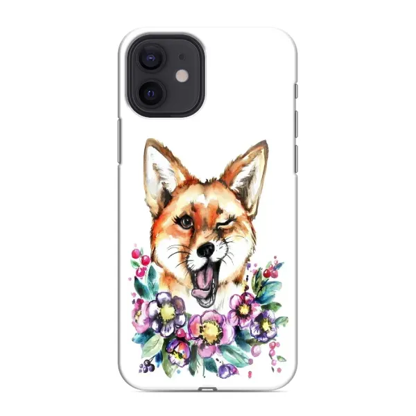 Чехол с рисунком «Хитрая лиса» для iPhone 12 Чехол с рисунком «Хитрая лиса» для iPhone 12