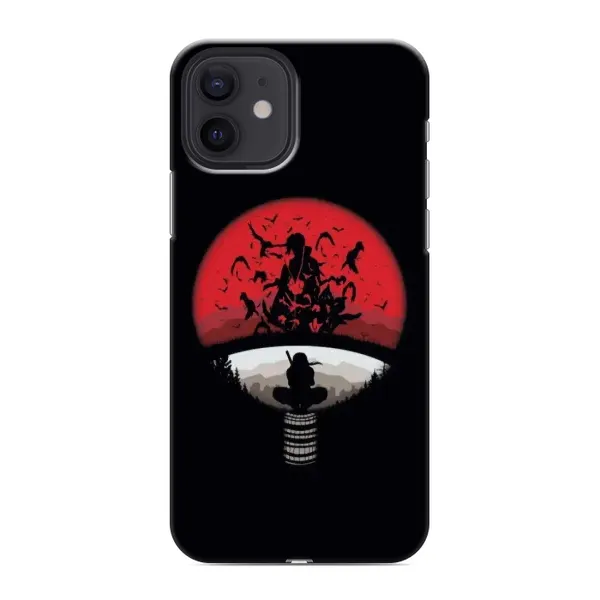 Чехол с рисунком «Итачи на черном» для iPhone 12 Чехол с рисунком «Итачи на черном» для iPhone 12