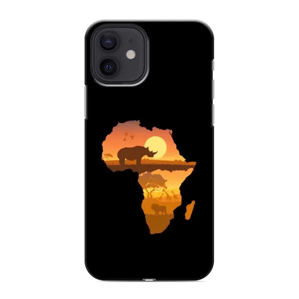 Чехол с рисунком «Карта» для iPhone 12