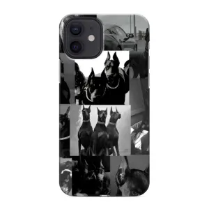 Чехол ДОБЕРМАН для iPhone 12 (Коллаж Доберман)