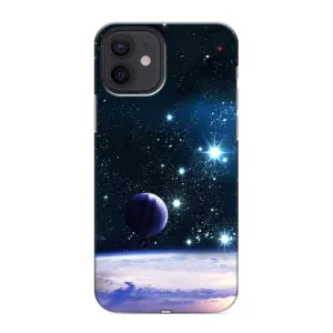 Чехол (ТПУ) с планетами на iPhone 12 (Космический вид)