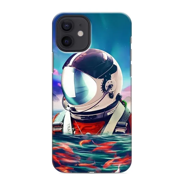 Чехол с рисунком «Космонавт в воде» для iPhone 12 Чехол с рисунком «Космонавт в воде» для iPhone 12