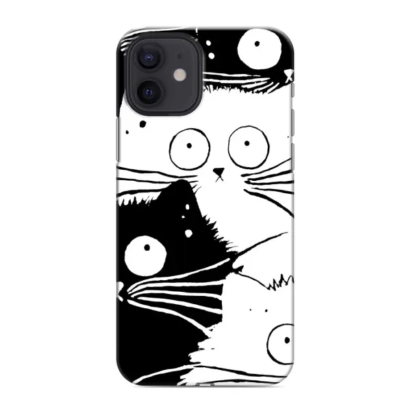 Чехол с рисунком «КОТИКИ» для iPhone 12 Чехол с рисунком «КОТИКИ» для iPhone 12