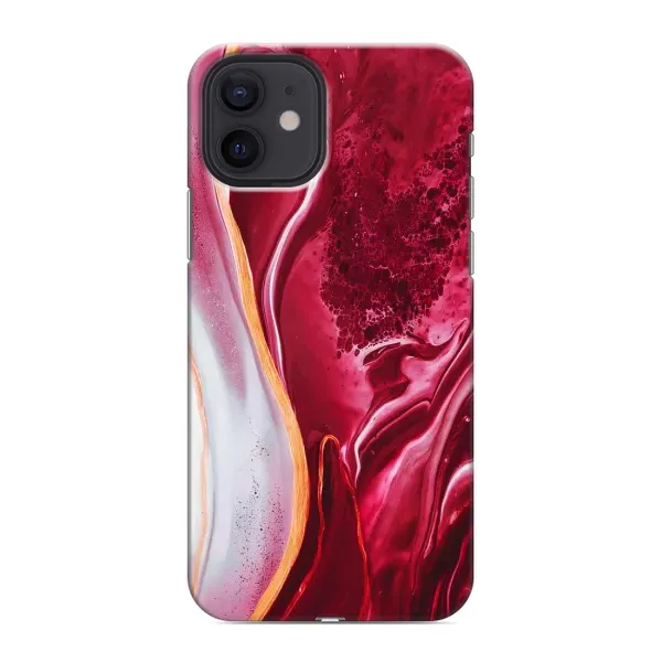 Чохол з малюнком «Червоний мрамор» для iPhone 12 Чохол з малюнком «Червоний мрамор» для iPhone 12