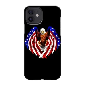 Чехол Флаг USA для iPhone 12 (Крылья США)