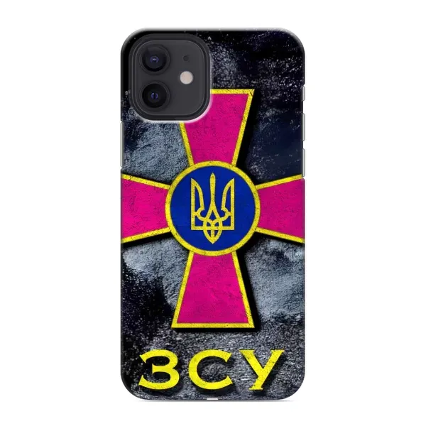 Чехол с рисунком «Лого ЗСУ» для iPhone 12 Чехол с рисунком «Лого ЗСУ» для iPhone 12