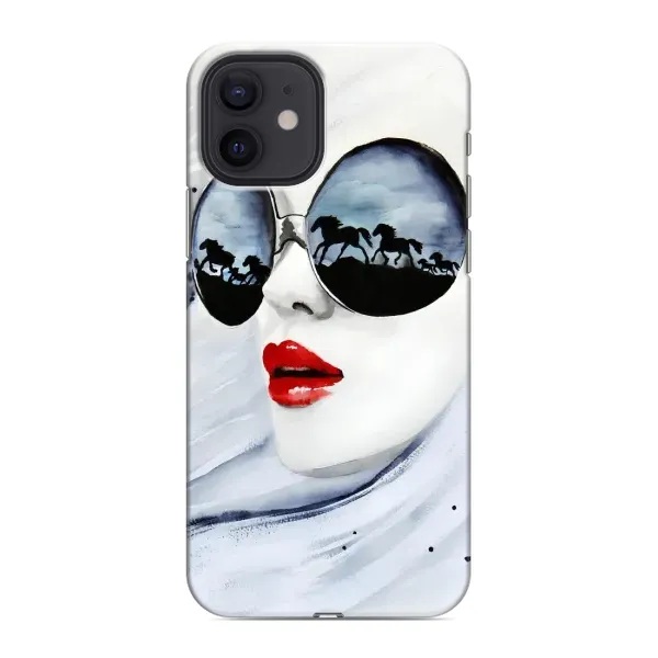 Чехол с рисунком «Любительница коней» для iPhone 12