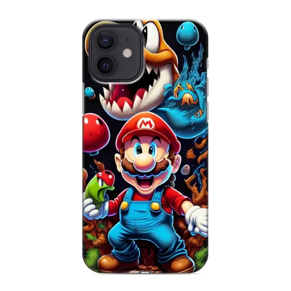 Чехол с рисунком «Марио» для iPhone 12 Чехол с рисунком «Марио» для iPhone 12