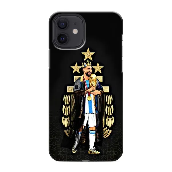 Чехол с рисунком «Месси король» для iPhone 12 Чехол с рисунком «Месси король» для iPhone 12