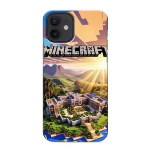 Чехол майнкрафт для iPhone 12 (MINECRAFT)