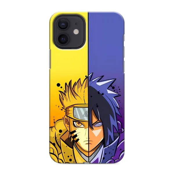 Чехол с рисунком «Naruto Vs Sasuke» для iPhone 12 Чехол с рисунком «Naruto Vs Sasuke» для iPhone 12