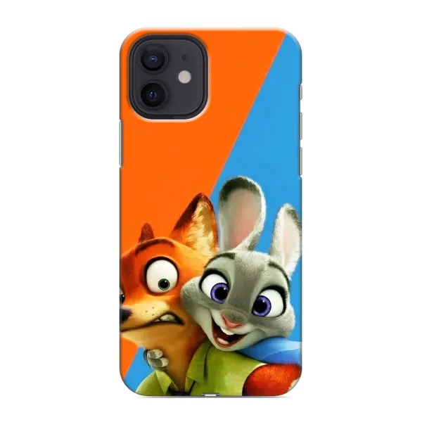 Чехол с рисунком «Ник и Хопс» для iPhone 12 Чехол с рисунком «Ник и Хопс» для iPhone 12