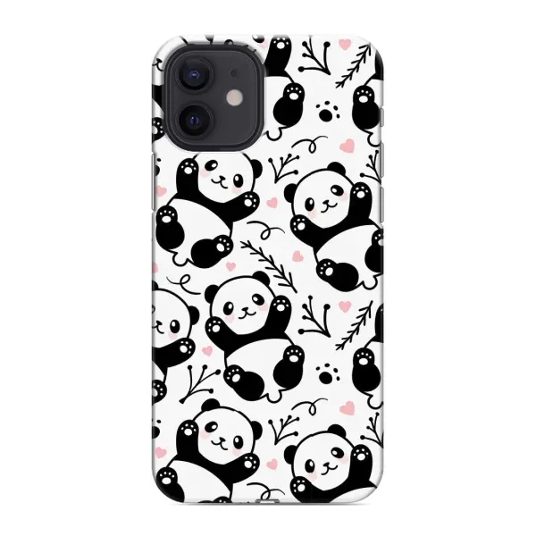 Чехол с рисунком «Пандочки» для iPhone 12
