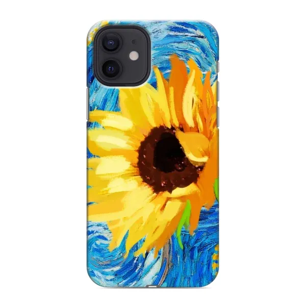 Чехол с рисунком «Подсолнух цветок» для iPhone 12 Чехол с рисунком «Подсолнух цветок» для iPhone 12
