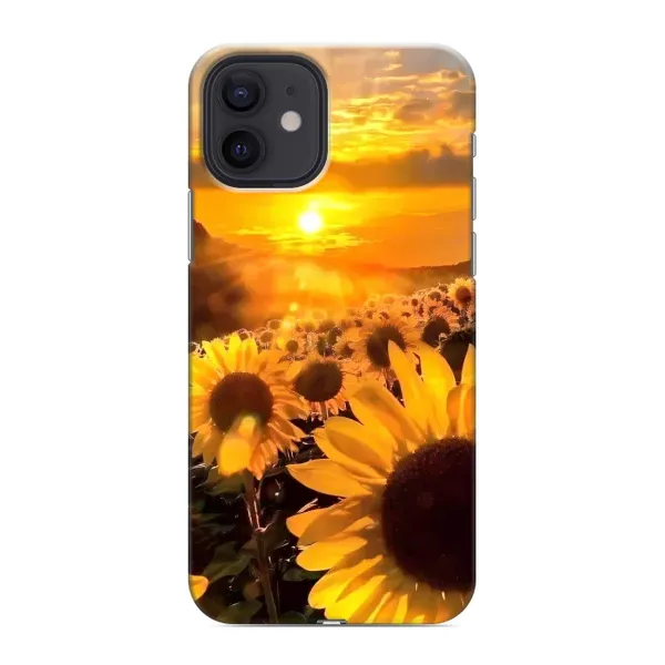 Чехол с рисунком «поле подсолнухов» для iPhone 12