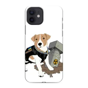 Чехол с принтом Собаки Патрон для iPhone 12 (Пёс Патрон с ракетой)
