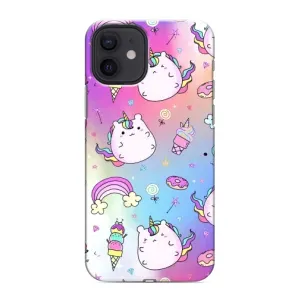 Чохол Unicorn на iPhone 12 (Веселка і Єдинорог)