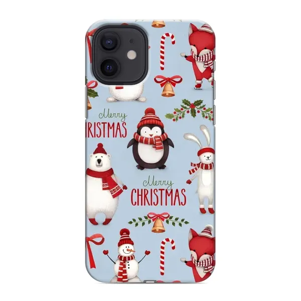 Чехол с рисунком «Рождественский» для iPhone 12