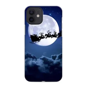 Чехол Санта Клаус для iPhone 12 (Санта - луна)