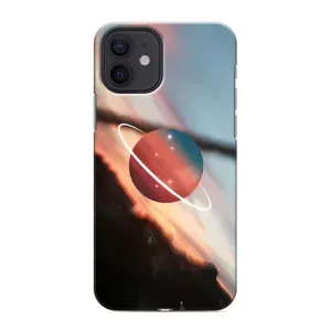 Чехол (ТПУ) с планетами на iPhone 12 (Сатурн)