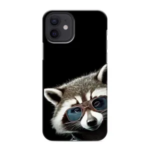 Силиконовый Чехол с Енотами на iPhone 12 (Стильный Енот)