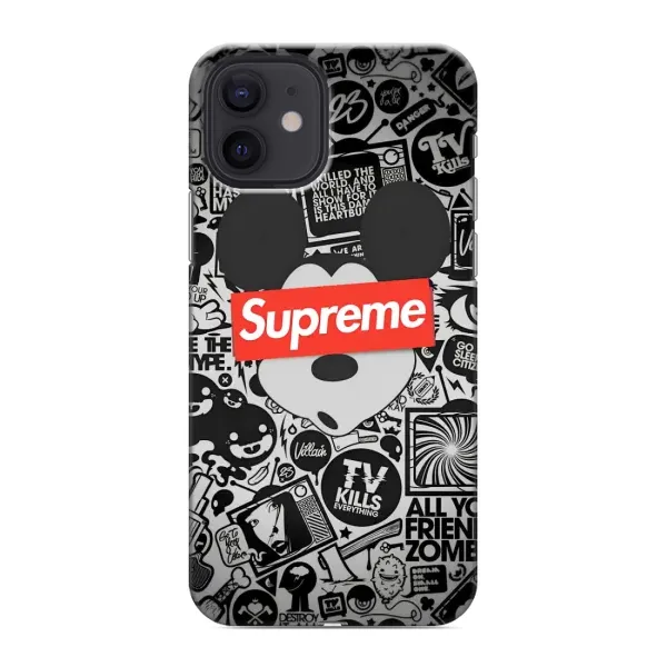 Чехол с рисунком «Supreme Маус» для iPhone 12 Чехол с рисунком «Supreme Маус» для iPhone 12