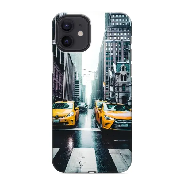 Чехол с рисунком «Такси» для iPhone 12 Чехол с рисунком «Такси» для iPhone 12