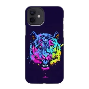 Силиконовый бампер с картинкой животных для iPhone 12 (Тигр-Арт)